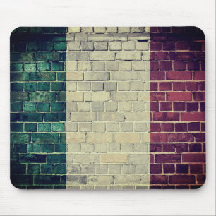 Vintage Italy flag Mouse Mat
