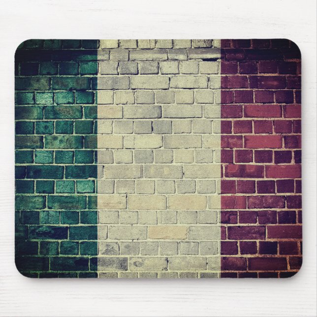 Vintage Italy flag Mouse Mat (Front)