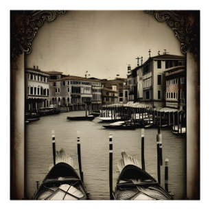 Vintage Italy / Italia , Venezia Photo Print