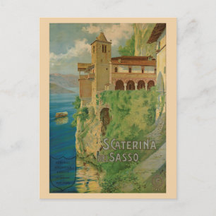 Vintage Italy Italian Monastery Travel Postcard