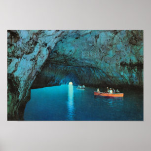 Vintage Italy, Italy, Capri, Blue Grotto Poster