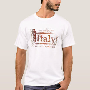 Vintage Italy Leaning Tower of Pisa Postage Seal T-Shirt