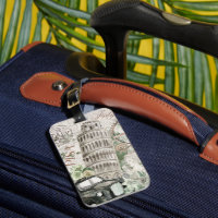 Vintage Italy Luggage Tag