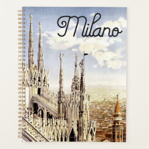Vintage Italy Milan Planner
