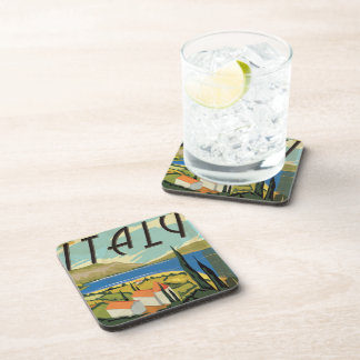 Vintage Italy Poster Coaster