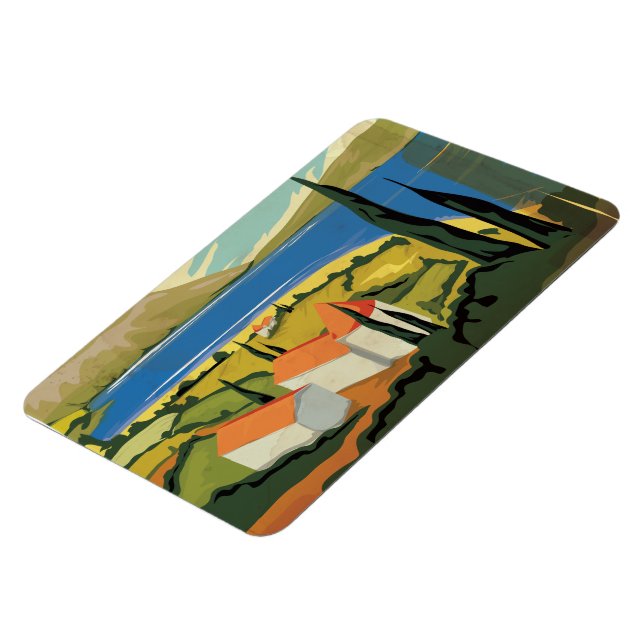 Vintage Italy Poster Magnet (Left Side)