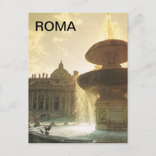 Vintage Italy, Rome, Vatican, St Peter's Postcard