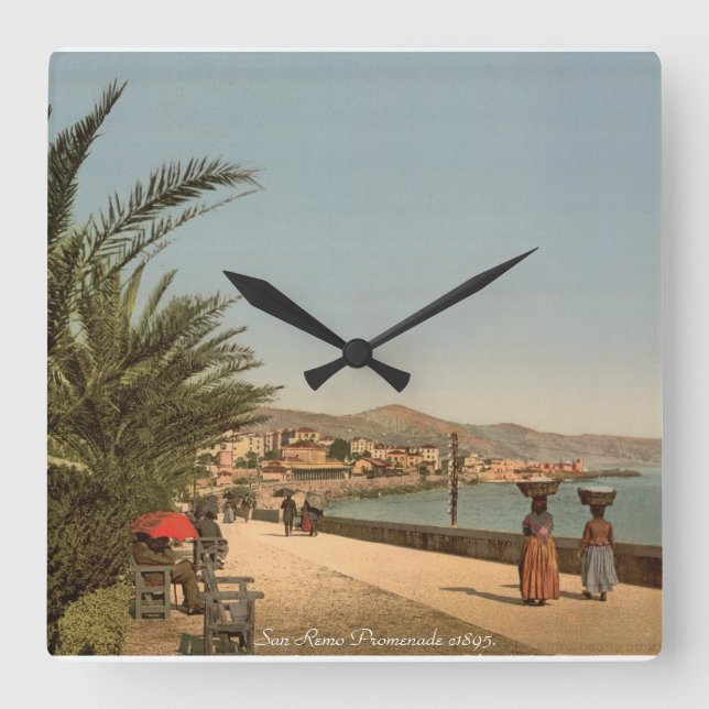 Vintage Italy - San Remo Promenade clock (Front)