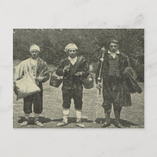 Vintage Italy, Sicily,  Traditional costume Postcard