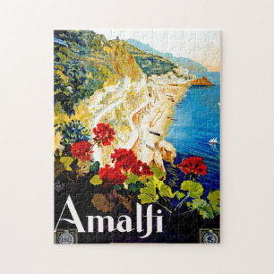 Vintage Italy Travel Illustration Art Jigsaw Puzzle
