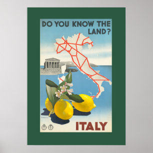 Vintage Italy Travel Poster