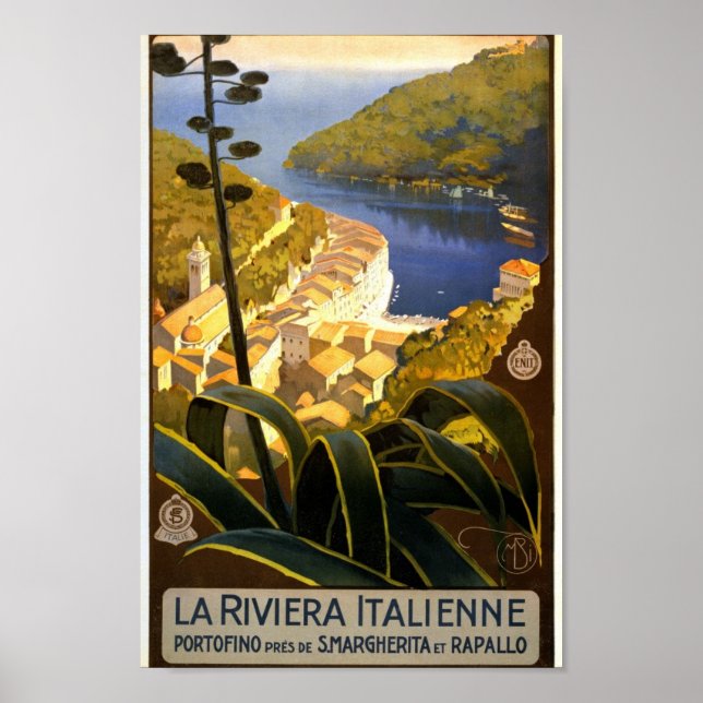 Vintage Italy Travel Poster (Front)