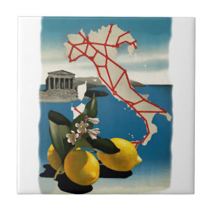 Vintage Italy Travel Tile