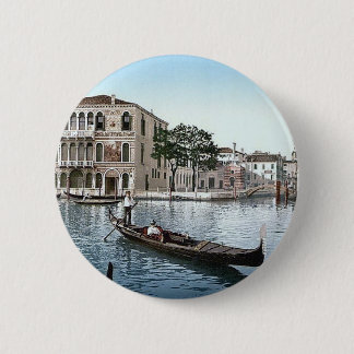 Vintage Italy Venice 1890's 6 Cm Round Badge