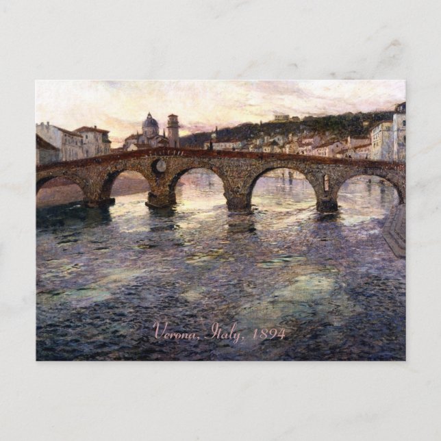 Vintage Italy (Verona, Circa 1894) Postcard (Front)