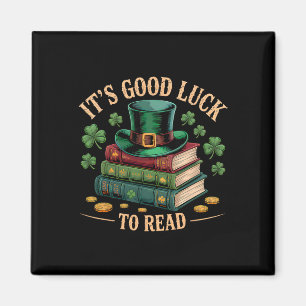 Vintage It's Good Luck To Read St Patrick's Day Bo Magnet