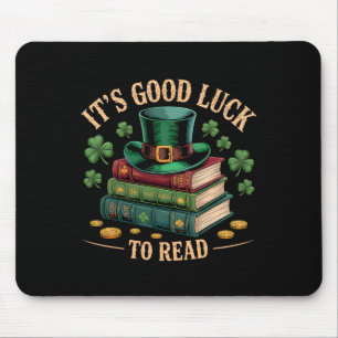 Vintage It's Good Luck To Read St Patrick's Day Bo Mouse Mat