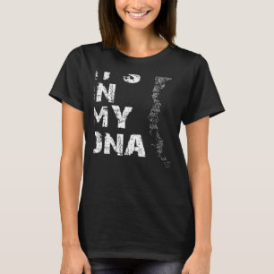 Vintage It's In My DNA Chile Map Fingerprint Chile T-Shirt