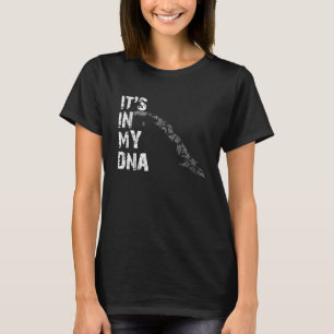 Vintage Its In My DNA Cuba Fingerprint Map Cuban P T-Shirt