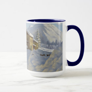 Vintage Ivan Choultse Winter Landscape Mug
