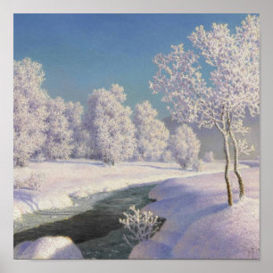 Vintage Ivan Choultse Winter Morning in Engadine Poster