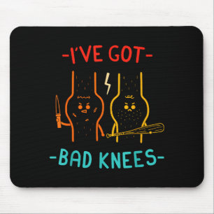 Vintage, Ive Got Bad Knees Mouse Mat