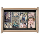 Vintage Ivory Framed Photo Collage Tray