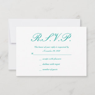 Vintage Ivory & Mint Lace Response Cards