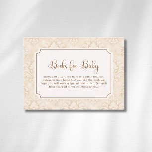 Vintage Ivory Ornament Frame Bow Books For Baby Enclosure Card