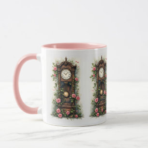 Vintage Ivy Rose Grandfather Clock Mug
