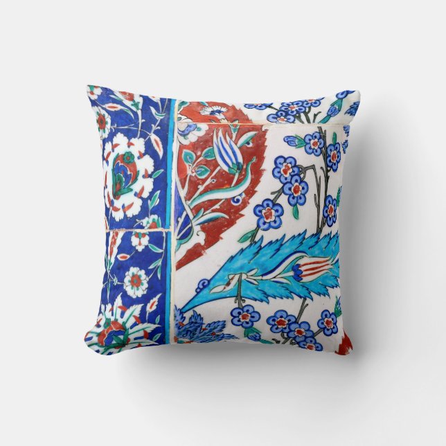 vintage iznik tiles cushion (Front)