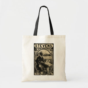 Vintage J Stevens Firearm Hunting Dog Gun Tote Bag