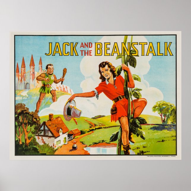 Vintage Jack and the Beanstalk Poster (Front)