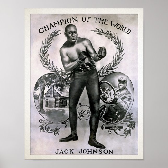 Vintage Jack Johnson Champion Poster (Front)