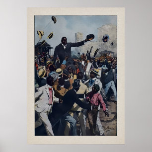 Vintage Jack Johnson in Chicago Poster