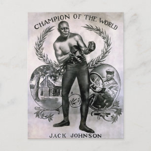 Vintage Jack Johnson Postcard