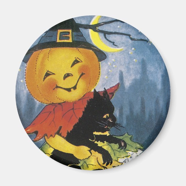 Vintage Jack o' Lantern Child Magnet (Front)