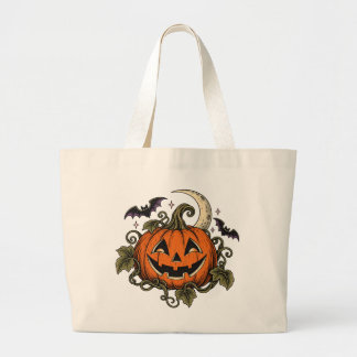 Vintage Jack-o-Lantern Halloween Tote Bag