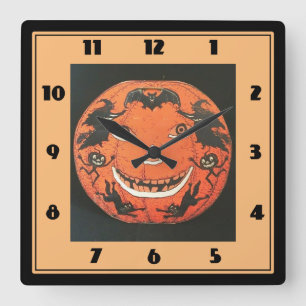 Vintage Jack O Lantern Wall Clock Wall Clock