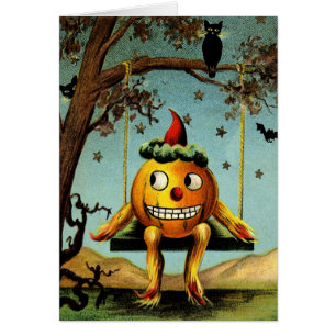 Vintage Jack O'Lantern Halloween Card