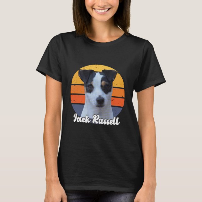 Vintage Jack Russell Dog Tshirt -Jack Russell Mum  (Front)