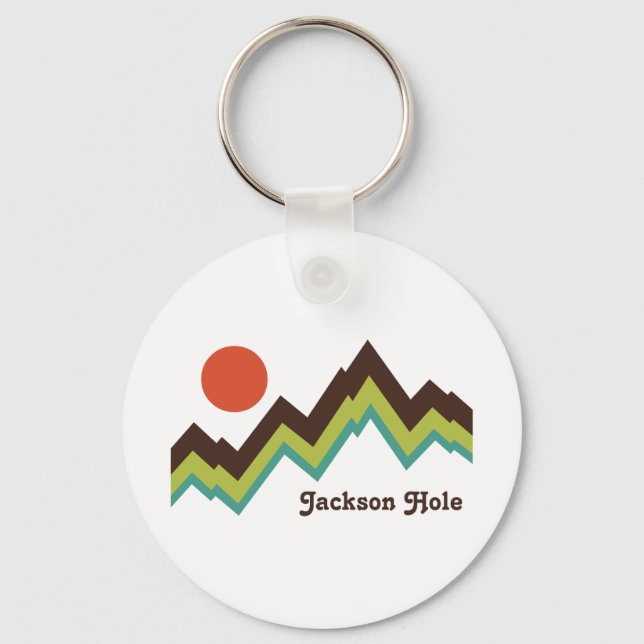 Vintage Jackson Hole Key Ring (Front)