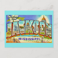 Vintage Jackson Miss Greetings 
