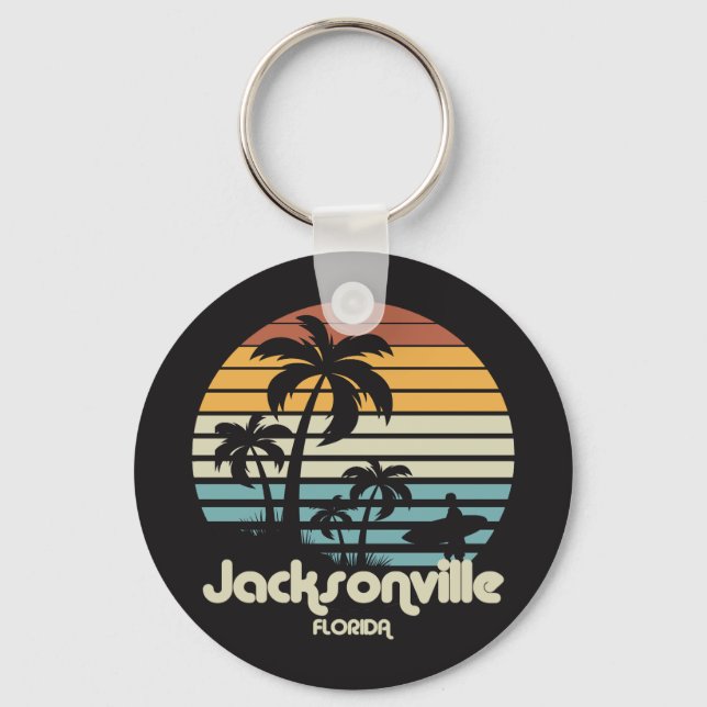 Vintage Jacksonville Florida Key Ring (Back)