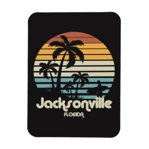 Vintage Jacksonville Florida Magnet