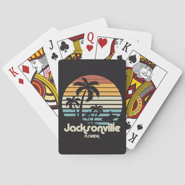 Vintage Jacksonville Florida Playing Cards (Back)