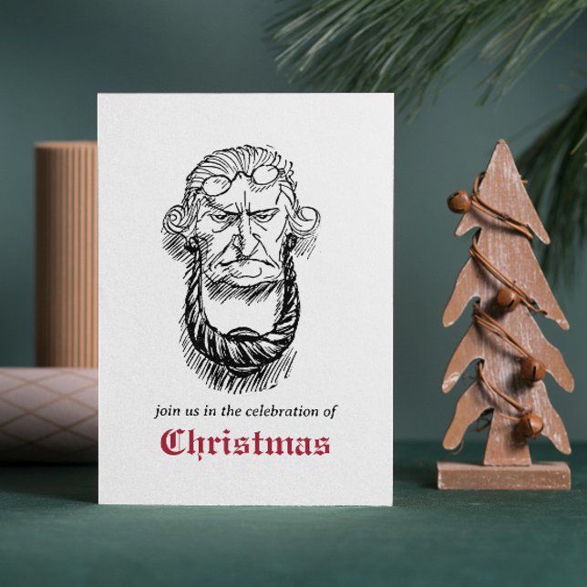 Vintage Jacob Marley Dickens A Christmas Carol Invitation (Creator Uploaded)