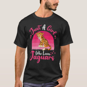 Vintage Jaguar Animal Just A Girl Who Loves Jagu T-Shirt