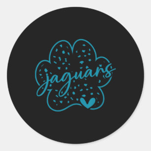 Vintage Jaguars School Sports Team Spirit Ck To Sc Classic Round Sticker