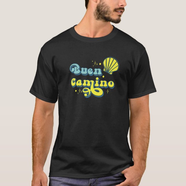 Vintage Jakobsweg Buen Camino Pilgrim Salute T-Shirt (Front)